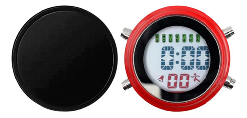 Mini Reloj De Motocicleta Reloj Impermeable Reloj Negro Rojo