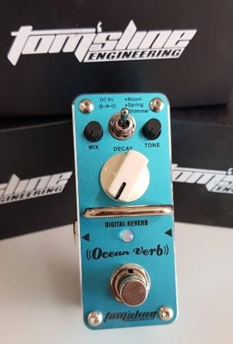 Pedal Efeito Reverb Guitarra Tomsline Ocean Verb Boss Nux