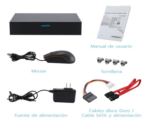 Dvr Pentahibrido Uniarch Xvr-104f 4ch Bnc +2ch Ip 1080p Lite