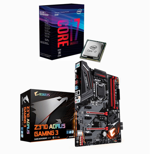 Combo De Actualización Intel I7 8700k + Aorus Z370 Gaming 3