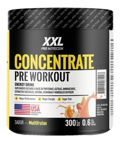 Xxl Concentrate Pre Workout 300gr Pre Entreno