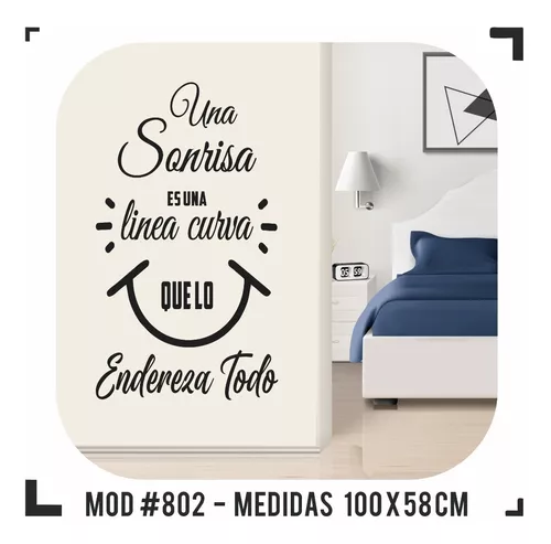 Vinilo Decorativo Frase Pared, Ploteo, Deco