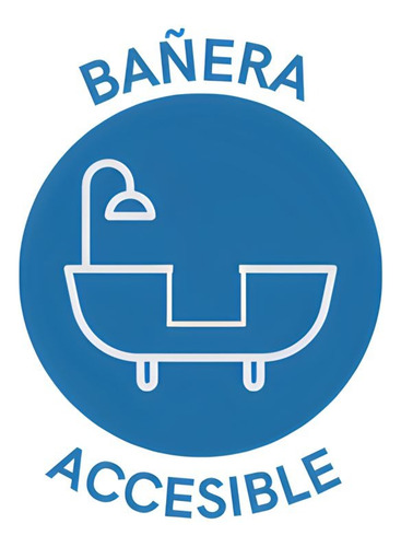 Corte De Bañera Con Un Barral Recto De 35 Cm Garantía 3 Años