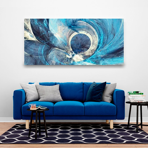 Cuadro Canva Flor Azul 60x60 (matte/glossy)