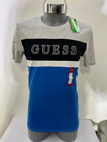 Playera guess azul hotsell