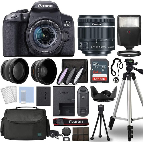 Canon Eos 850d Kit Completo Lentes Bolso Soporte A Pedido