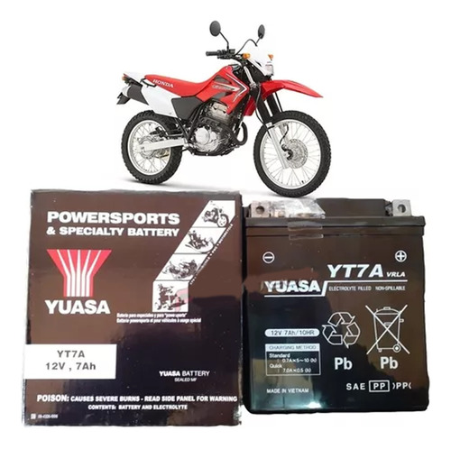 Bateria Yuasa Honda Tornado Xr 250 Falcon 400 Xr 125/150/190