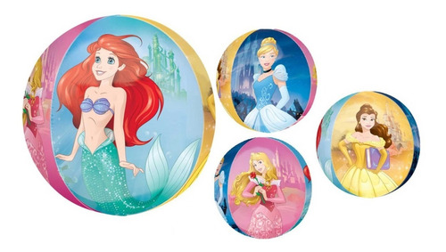 Globo Orbz Princesas Disney Cenicienta Bella Aurora Ariel An