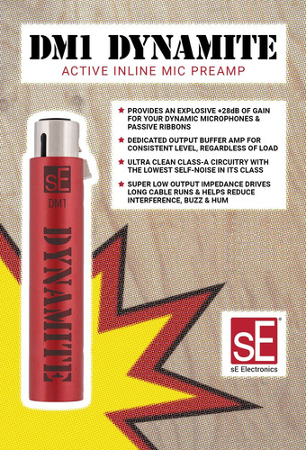 Se Electronics Dm1 Dynamite Active In-line Microphone