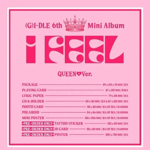 Álbum Original I-dle I Feel - Sexta Versão | Parcelamento sem juros