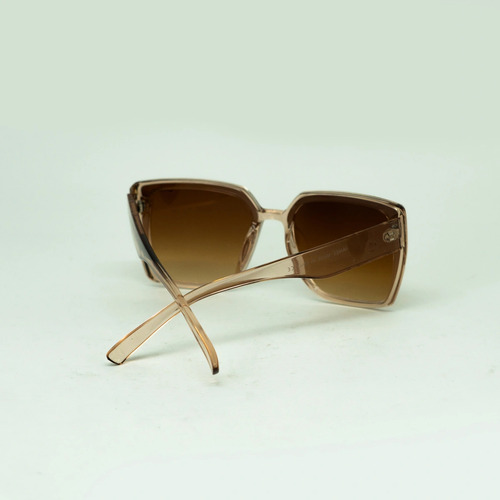 Gafas de sol Paris Vintage Square de color marrón claro para mujer