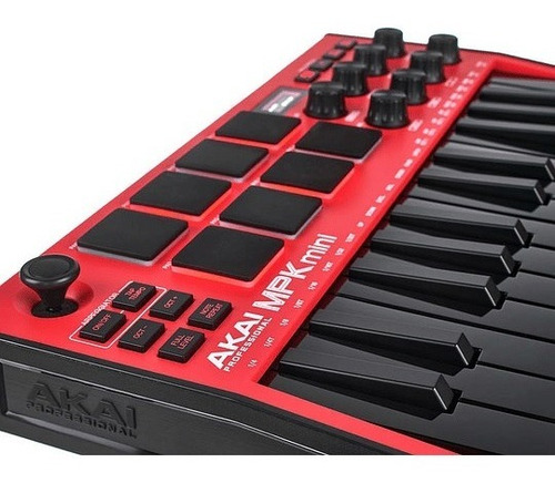 Imagen 3 de 4 de Akai Professional Mpk Mini Mk3 Rojo - Controlador Midi