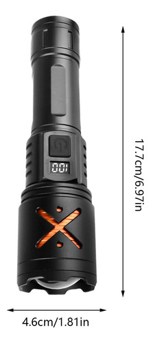 Linterna Led Linterna Digital Para Acampar Impermeable Con P