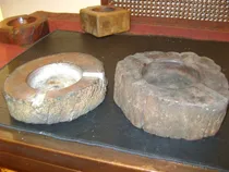 Comprar Lote De Dos Antiguos Ceniceros Madera Tronco Rusticos 119