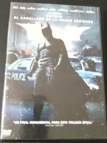 Dvd Batman El Caballero De La Noche Asciende, Dvd Original