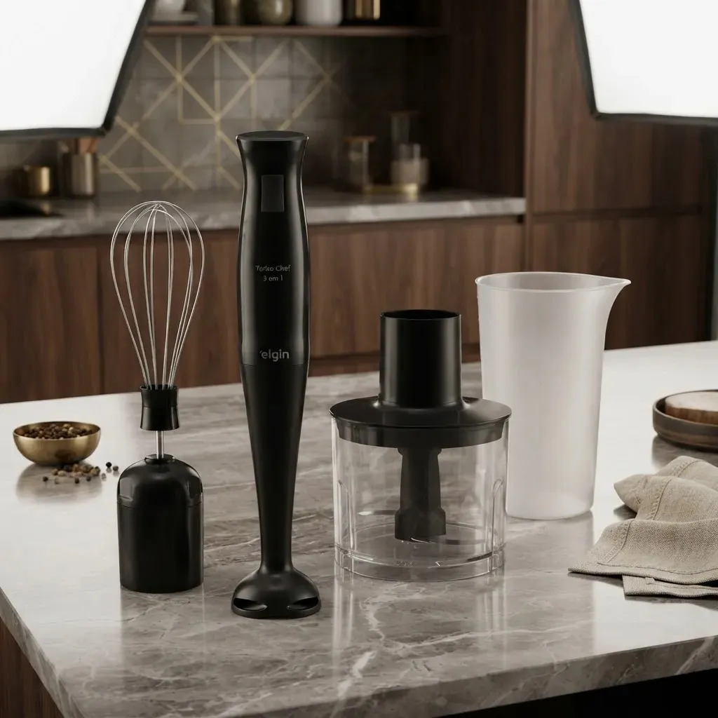 Mixer Elgin Turbo Chef 3 em 1 de 200W para  Bater e ​Triturar