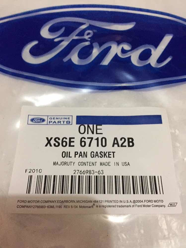 Imagen 2 de 3 de Empacadura Cárter Original Ford Fiesta Ecosport Ka 1.6