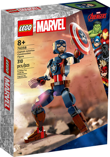 Lego Super Heroes 76258 Figura Do Capitão América Quantidade De Peças 310