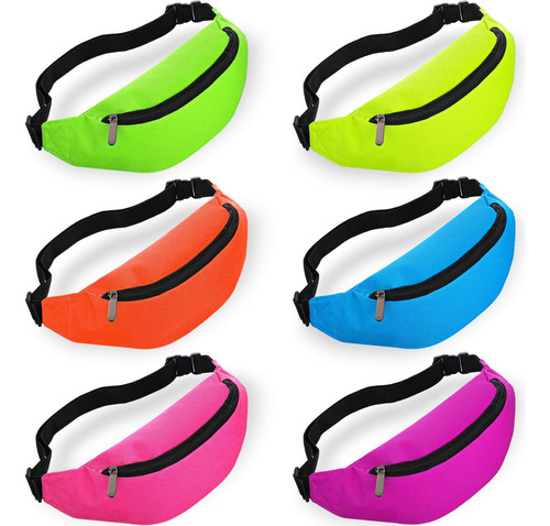 Riñonera Neon Bachelorette Fanny Pack De 6 Piezas Para Fiest