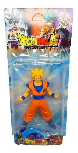 BONECODRAGON BALL Z Goku Super Sayajin 20cm Cabelo Amarelo - DS