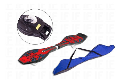Rocking Skateboard Skate Com 2 Rodas Abec 7 Belfix