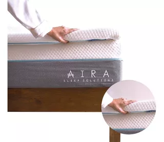 Colchoneta Cubre Colchon Memory Foam Topper Aira Matrimonial