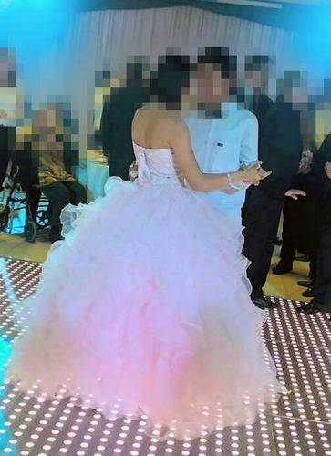 Increíble Vestido De 15 Color Rosa Viejo Importado