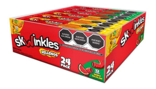 Skwinkles Rellenos De Tamarindo 12 Piña Y 12 Sandia 24 Pack