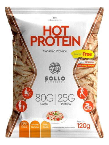 Macarrão Hot Protein - Sem Glúten 120g Com Whey Protein Sabor Queijo