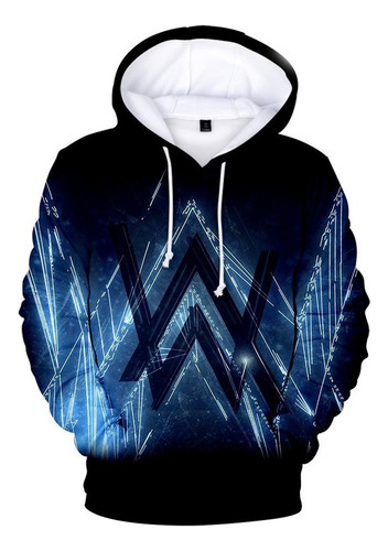 Aa Sudadera Con Capucha Y Estampa De Alan Walker