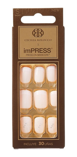 Uñas Impress Kiss Cecilia Bolocco - Nude & Natural Imsibeaty