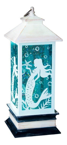 Figura De Farol De Sirena Iluminada Para Mesa, Luz Brillante