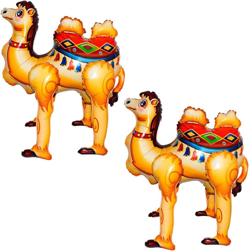 2 Piezas Grandes 3d Camello Globo Autosoporte Dibujos A...
