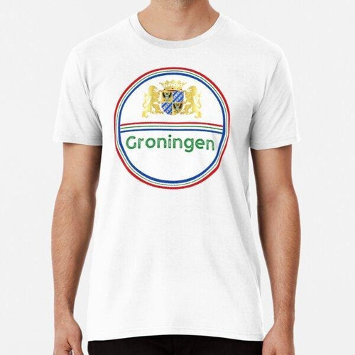 Remera Provincia De Groningen Países Bajos Algodon Premium