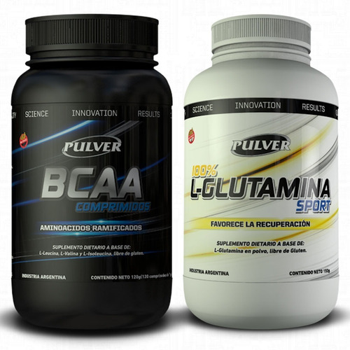 Bcaa 120 Comp + Glutamina 150g Pulver Sin Tacc