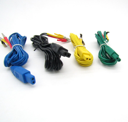 Paquete De 2 Cables Caiman Para Electroestimulador Kwd-808i