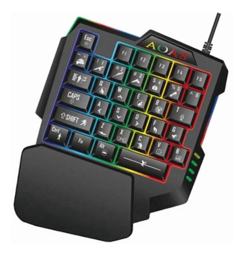 Teclado Gamer Uma Mão One-handed Keyboard Semi Mecânico