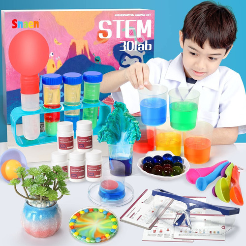 Kit De Slime Snaen  De Ciencia Con 30 Experimentos De L Ksl