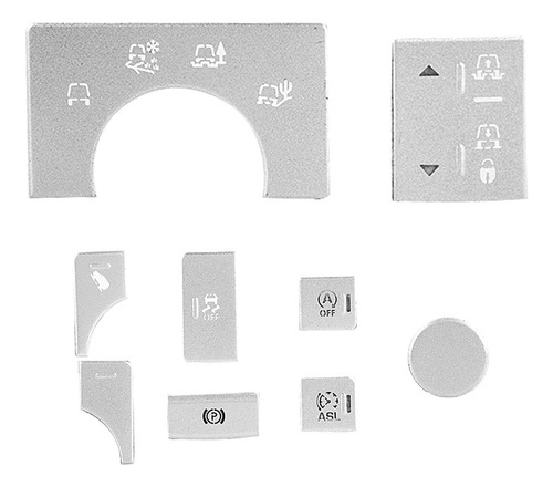 Adhesivo Para Botón Interior Del Automóvil, 9 Piezas De A.