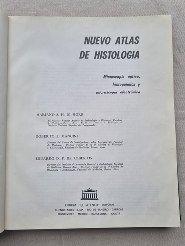 Nuevo Atlas De Histología.microsocopía Optica,histoquímica.