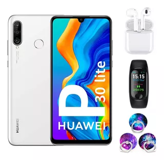 Huawei P30 Lite Dual Sim, 64 Gb, Color Blanco Perla, 6 Gb De