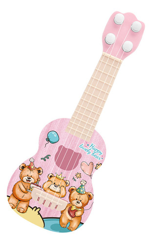 Toddler Ukulele Guitar Toy Cartoon Mini 4 Strings Kids