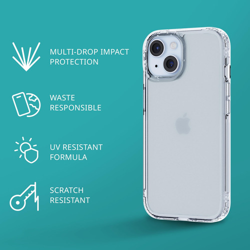 Capa Tech21 Evo Clear Para iPhone 15 - Transparente