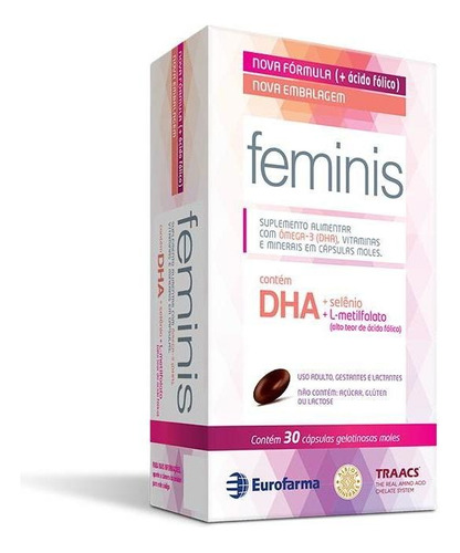 Polivitamínico Feminis + Ácido Fólico 30 Cápsulas