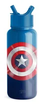 Comprar Simple Modern Marvel Botella Deportiva De Acero Inoxidable Escudo Del Capitán América