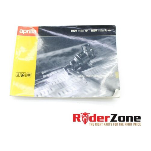 2000 - 2003 Aprilia Rsv Mille R Owners Manual Maintenanc Ccd