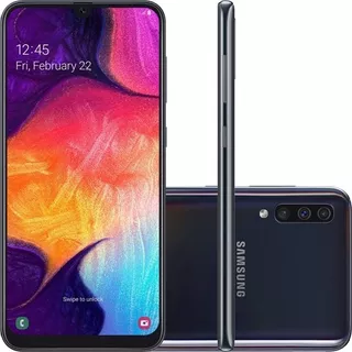 Telefone Celular Samsung A50 128gb Tv Digital Seminovo Preto