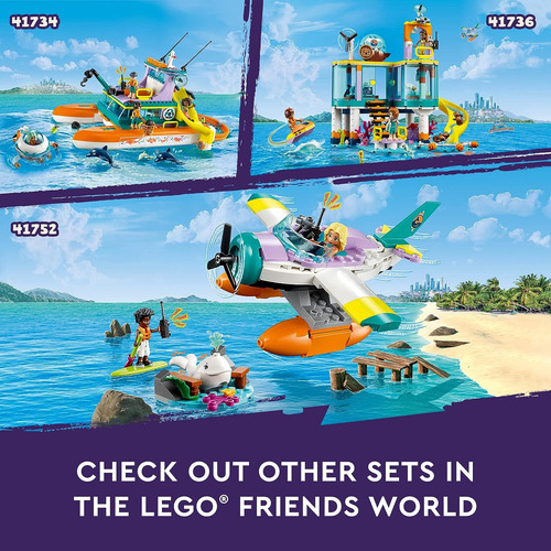 Lego Friends Avión De Salvamento Marítimo 41752 Juguete D...