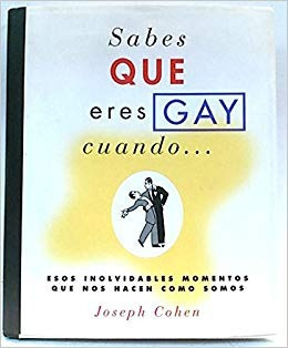 Sabes Que Eres Gay Cuando Joseph Cohen Libro Nuevo