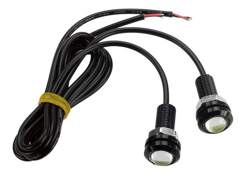 Imagen 3 de 6 de Caminero Led Ojos De Aguila Rojo Rosca X2 Modelo Grande